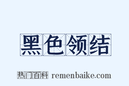 黑色领结是什么意思的图片